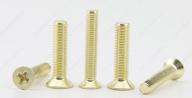 Golden Flat Head Screws M3*16